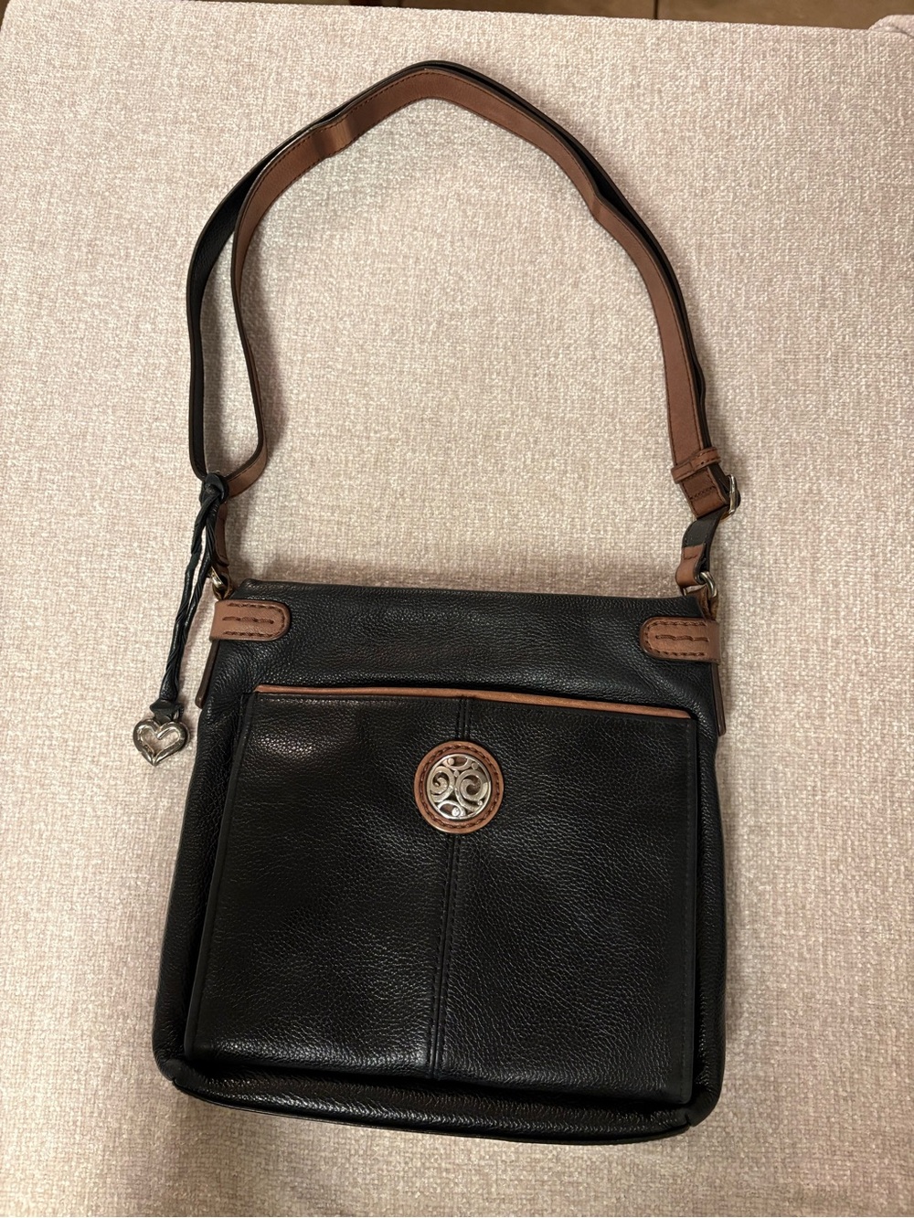 Older Brighton Leather Bag in Black and Brown - Casual Everyday Carry